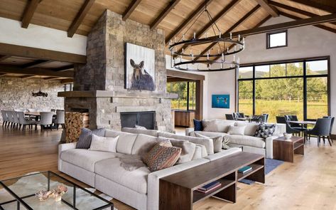 Pearson Design Group, Urban Interior Design, Ranch House Designs, Alpine Chalet, Chalet Design, Ski House, Urban Interiors, Modern Ranch, Big Sky Country