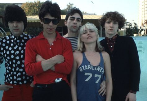 Glenn O'Brien's Most Stylish Punks Photos | GQ Gary Valentine, Punk Chaos To Couture, Chaos To Couture, Clem Burke, Deborah Harry Blondie, Chris Stein, Deborah Harry, Blondie Debbie Harry, Rock And Roll Bands