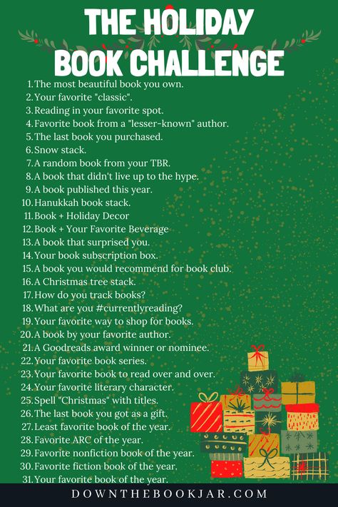 Tbr Book Jar Prompts, Christmas Book List, Christmas Reading Challenge, Tbr Jar Ideas, Tbr Prompts, Tbr Ideas, December List, Booktok Ideas, Reading Bujo