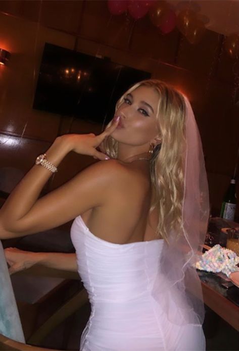 Hailey Bieber Wedding, Wild Bachelorette Party, Justin Bieber And Hailey, Hailey Rhode Baldwin, Bridal Party Outfit, Crimped Hair, Entertainment Tonight, Hollywood Life, Hailey Baldwin