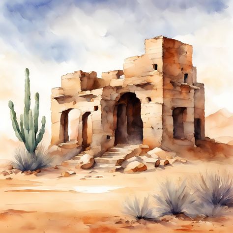 Echoes of ancient tales linger amidst the desert ruins, whispering secrets of civilizations past. https://prismplay.etsy.com #wallart #digitalart #printableart #printable #downloads #natureinspired Desert Civilization, Desert Ruins, Desert Drawing, Drawings Inspo, Ancient Drawings, Printable Downloads, 14th Century, May 11, The Desert