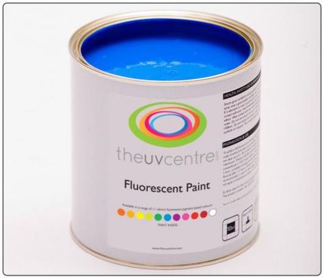 Fluorescent Brushable Paint: Remodelista Apt Lighting Ideas, Neon Furniture, Orange Painted Walls, Fluorescent Paint, Paint Wallpaper, Backyard Hammock, Colorful Apartment, Furniture Flip, Paint Buckets