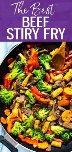 Beef Teriyaki Stir Fry, Beef Stir Fry Recipe, Pepper Steak Stir Fry, Steak Stirfry Recipes, Easy Beef Stir Fry, Frying Recipes, Steak Strips, Bison Recipes, Recipes Steak