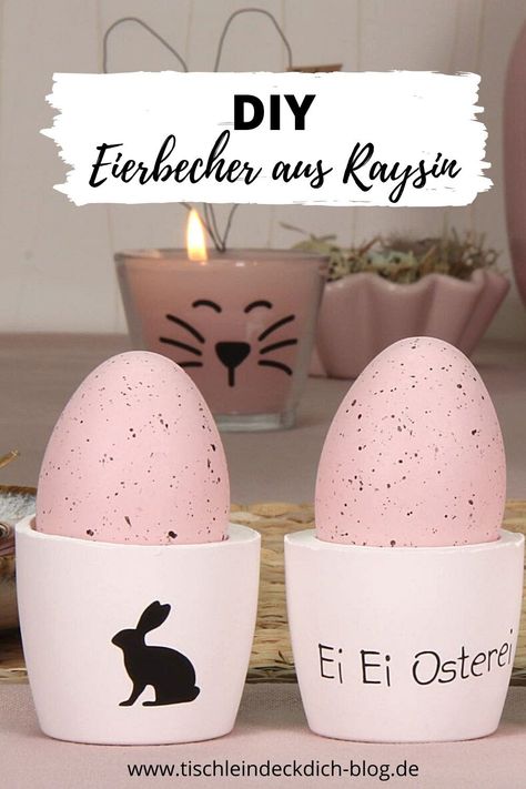 Eierbecher aus Raysin gießen, Kerzen gießen, kleine Muffinschälchen füllen, Osterkekse backen. Viele kleine easy DIY für Deine österliche Tischdekoration. Ostertischdeko kleine, aber feien Ideen für Dich auf meinem Tischlein deck dich Blog. Ostern Diy, Elegant Living, Diy Signs, Simple Tricks, Decoration Design, Budget Friendly, Diy And Crafts, Easy Diy, Diy Decor