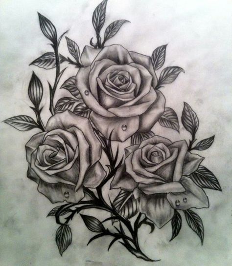 3 rose forearm tattoo | 3D Rose Tattoo Designs / Source (mom getting) 3d Rose Tattoo, Lotusblume Tattoo, Rosen Tattoo Frau, Rose Tat, Rose Drawing Tattoo, Rose Sketch, Tattoo Zeichnungen, Best Tattoos For Women, Rosen Tattoo