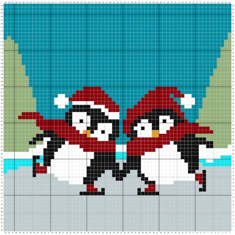 Crochet Penguin Blanket free c2c crochet pattern - Nana's Crafty Home Crochet Ice Skates Pattern Free, C2c Christmas Crochet Pattern Free, Crochet Penguin Blanket, Pixel Crochet Pattern Free, Free C2c Crochet Pattern, C2c Christmas, Christmas Pixel Art, Penguin Blanket, C2c Patterns