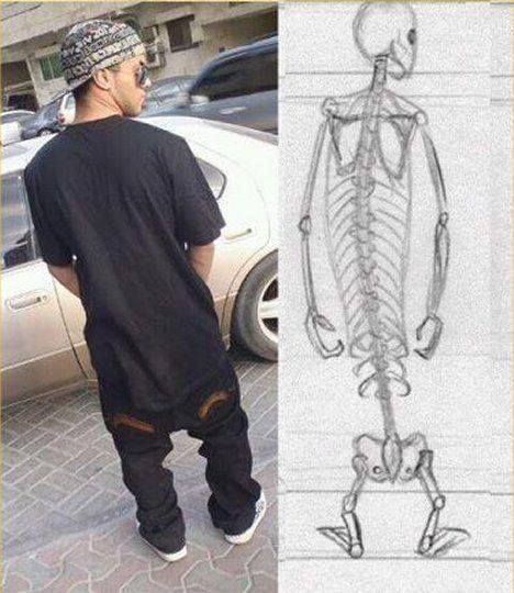 Saggy Pants, 웃긴 사진, Bones Funny, Funny Cute, Funny Images, Make You Smile, Make Me Smile, I Laughed, Anatomy