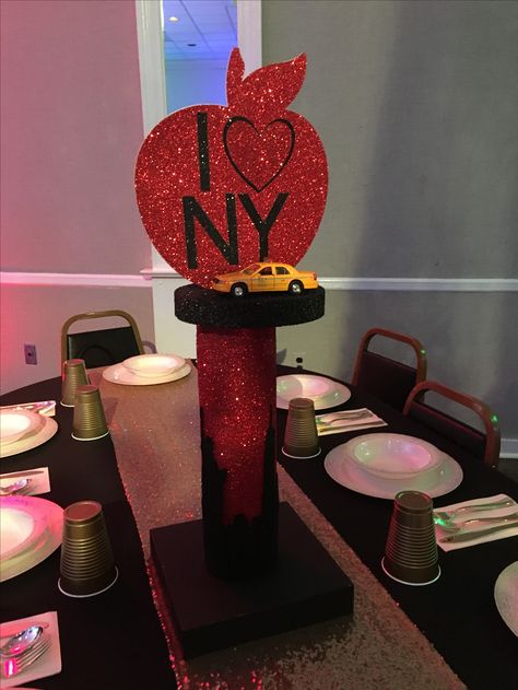 New York Centerpieces, New York Party Theme, New York Theme Party, New York Dance, Night In New York, New York Party, New York Theme, Art Fundraiser, York Christmas