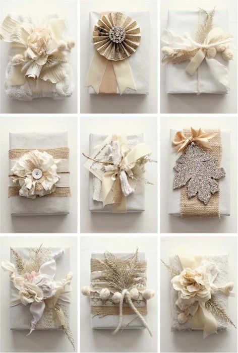 Is it possible that I could actually wrap beautiful gifts?  I don't know...  Seems a bit of a stretch, but I actually feel inspired by this site!! Kerajinan Diy, Wrapped Presents, Presente Diy, Brown Paper Packages, Wrap Ideas, Creative Gift Wrapping, Cadeau Diy, Diy Gift Wrapping, Present Wrapping