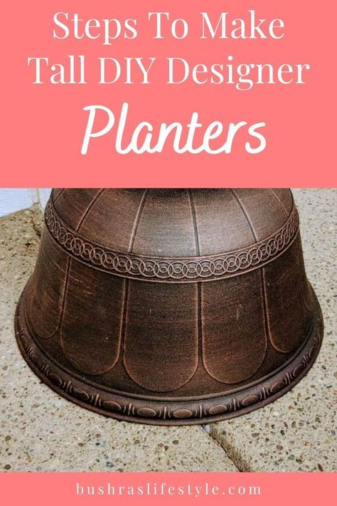 Diy Modern Planters Outdoor, Large Planters Outdoor Ideas, Large Diy Planters, Designer Planters, Cheap Planters, Yard Planters, Oversized Planters, Extra Large Planters, Modern Planters Outdoor