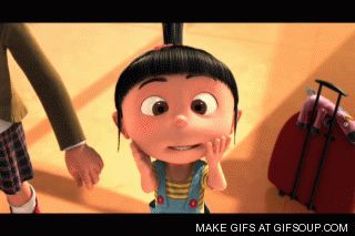 Someone is making unidentified annoying sounds somewhere behind you. | Community Post: 20 Reasons The SATs Were The Actual Worst Agnes Despicable Me, Animiertes Gif, Despicable Me 2, Martin Garrix, Dessin Adorable, Movie Clip, Disney Films, Despicable Me, Cute Gif