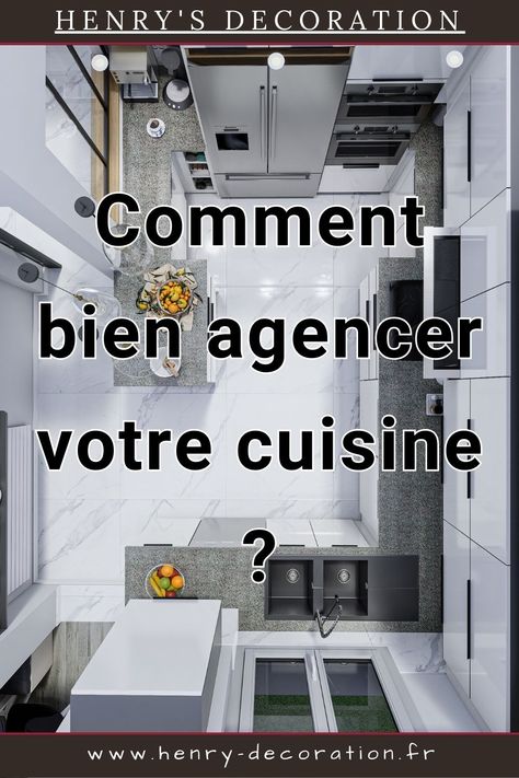 Comment bien agencer sa cuisine avec Henry's Décoration ? 3 Storey House Design, Armoire, Kitchen Design, Kitchens, House Design, Design, Organisation