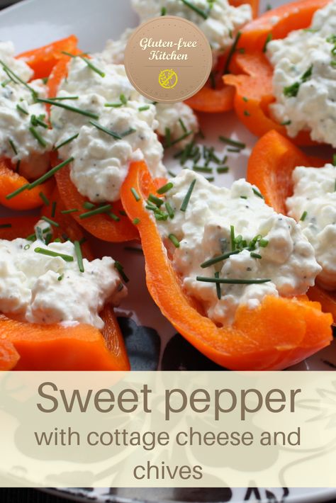 Pepper Cottage Cheese, Cottage Cheese And Peppers, Peppers And Cottage Cheese, Bell Pepper Cottage Cheese, Cottage Cheese Peppers, Optavia Cottage Cheese Recipes, Cottage Cheese Stuffed Peppers, Peppers With Cottage Cheese, Cottage Cheese Dinner