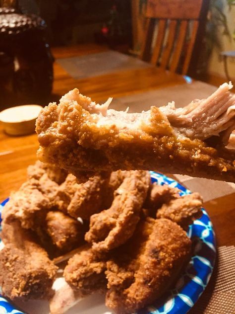 Fried Spare Ribs Pork, Deep Fried Turducken, Fried Spare Ribs Recipe, Dry Fried Ribs, Fried Ribs Recipe Simple, Fried Baby Back Ribs Recipe, Deep Fried Ribs Recipe, Fried Pork Ribs Recipe, Deep Fried Pork Ribs Recipe