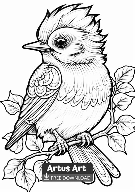 Awesome Flycatcher Coloring Page For Kids - Free PDF Download Coloring Page. #awesomeflycatchercoloringpage #awesomeflycatchercoloringpageforkids #awesomeflycatcher Bird Coloring, Penguin Coloring Pages, Family Coloring Pages, Owl Coloring Pages, Bird Sketch, Bird Coloring Pages, Dog Coloring Page, Coloring Page Ideas, Doodle Coloring