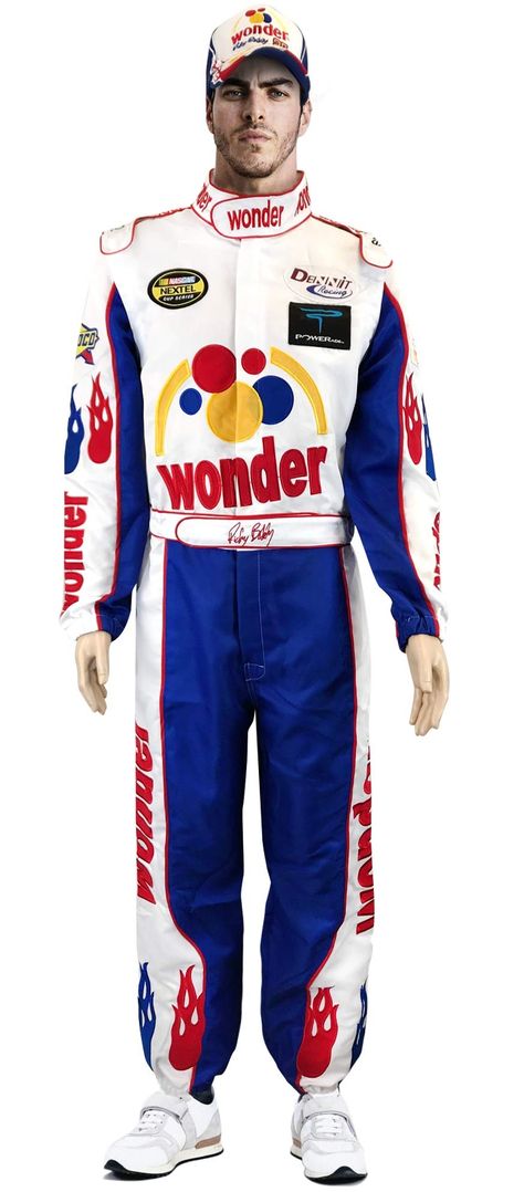 PRICES MAY VARY. Screen-Accurate Design: Experience the Thrill of Talladega Nights with a Jumpsuit that Perfectly Replicates Ricky Bobby's Iconic Look from the Big Screen. Get Ready To Race with Authenticity and Style! Quality Stitched Patches: Unlike Cheap Printed Imitations, Our Jumpsuit Features Individually Stitched Patches, Ensuring a Premium, Long-Lasting Costume. Iconic Ricky Bobby Cap Included: Complete Your Ricky Bobby Look with Our Jumpsuit that Includes the Legendary Ricky Bobby Cap. Talladega Nights Costume, Racing Jumpsuit, Nascar Outfit, Talladega Nights, Ricky Bobby, Flannel Outfits, Outfit Png, Racing Suit, Catch Phrase