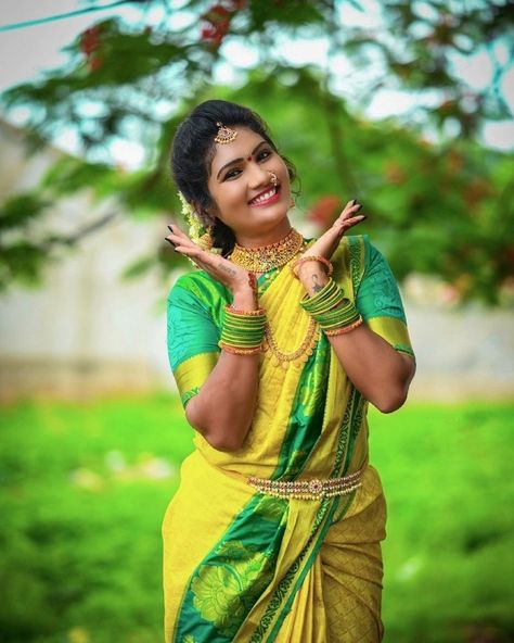 Single Poses For Women Wedding, Mechur Function Photo Stills, Puberty Ceremony Photoshoot, Saree Ceremony Stills, Puberty Photography, Puberty Function Photography, Puberty Poses, Bride Stills, Puberty Function