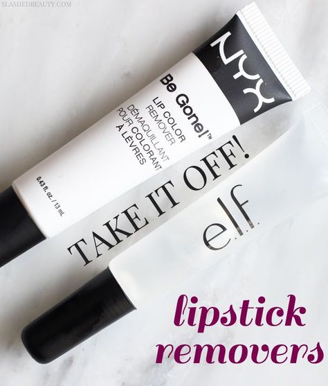 How do you remove liquid lipstick? See how the NYX and e.l.f. Lip Color Removers compare to each other to choose the right one. | Slashed Beauty Lipstick Remover, Skincare Recommendations, Colour Remover, Best Drugstore Makeup, Cool Skin Tone, Budget Beauty, Color Lipstick, Launch Pad, Beauty Tricks