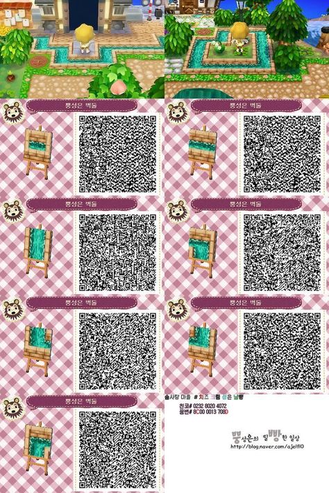 Acnl Paths, Animal Crossing Qr Codes, Acnl Qr Codes, Motif Acnl, Animal Crossing 3ds, Ac New Leaf, Path Ideas, Happy Home Designer, Animal Crossing Qr Codes Clothes