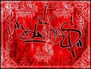 Blood Gang, Graffiti, Free Download, Wallpapers, Red, Black