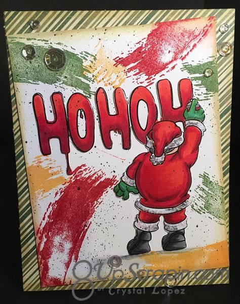 Christmas Graffiti Art, Graffiti Christmas, Christmas Graffiti, Easy Christmas Drawings, Santa Door, Game Seru, Diy Holiday Cards, Sticker Street Art, Graffiti Style Art