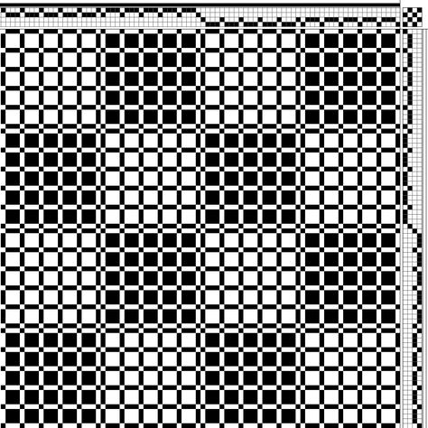 Pattern1 - 4 shafts 4 Shaft Weaving Drafts, Weaving Patterns Design, Weaving Loom Projects, Interesting Patterns, Towel Weaving, Weaving Drafts, Diy Weaving, Weaving Loom, Weaving Textiles