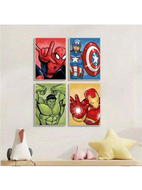 1pc Unframed Marvel Avengers Poster Wall Art The Avengers Room Decor The Avengers Decor Canvas Print Posters And Prints Home Decor Wall Decor Wall Prints Canvas Wall Art Art Prints Fun Bathroom Decor Wall Art Decor Multicolor Modern   Canvas Graphic Unframed Painting   Home Decor, size features are:Bust: ,Length: ,Sleeve Length: Superhero Canvas Art, Avengers Room Decor, Avengers Decorations, Marvel Canvas, Avengers Room, Fun Bathroom Decor, Avengers Poster, Bathroom Wall Decor Art, Home Decor Paintings