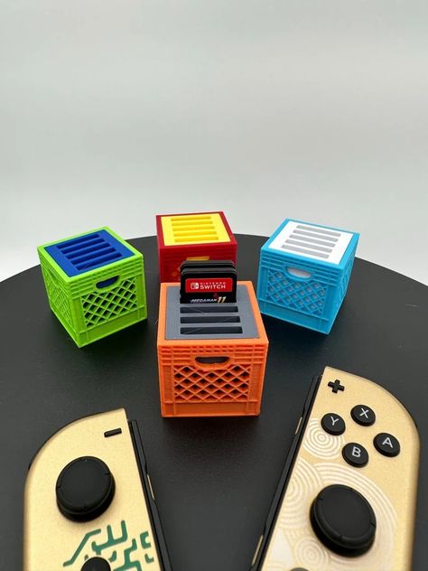 Mini Milk Crate Nintendo Switch Game Holder Accessory Organizer Gamer Gift Desk Storage - Etsy Nintendo Switch Game Holder, Switch Game Holder, Accessory Organizer, Milk Crate, Mini Milk, Milk Crates, Nintendo Switch Games, Nerd Stuff, Gamer Gifts