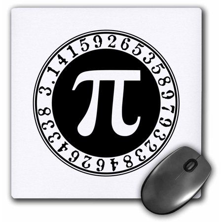 3dRose Pi sign in circle with number to 26 decimal places - black and white, Mouse Pad, 8 by 8 inches Pi Sign, White Mouse Pad, Decimal Places, White Mouse, Fishing Pictures, Notebook Pc, Zodiac Capricorn, Recycled Rubber, Black Ops