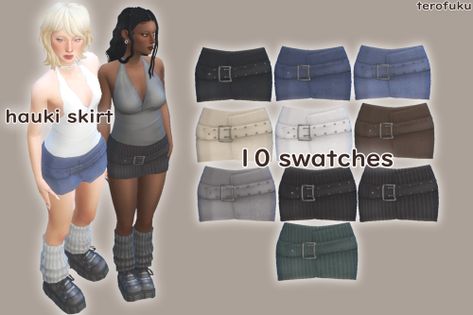 Sims 4 Cc Low Waist Skirt, Sims 4 Cc Baggy Jorts, Sims Cc Shorts, Sims 4 Undershirt Accessory, Sims 4 Cc Casual, Sims 4 Cc Grunge Clothing, S4cc Clothing, Sims 4 Mini Skirt, Sims4 Cc Clothing Female