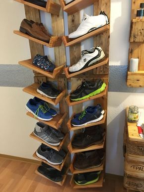 New Home Aesthetic, Wooden Shoe Rack Designs, Wall Wardrobe Design, Wall Bookshelf, Diy Shoe Rack, Shoe Rack Closet, Wooden Shoe Racks, Shoe Rack Living Room, Seni Dan Kraf