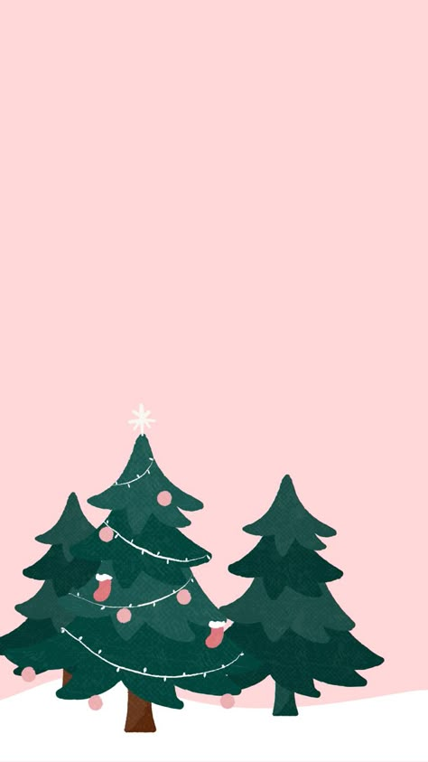 Pink Christmas tree ohone wall paper for iOS or Android Pink Christmas Backgrounds Aesthetic, Christmas Lockscreen Pink, Cute Christmas Tree Wallpaper, Aesthetic Pink Christmas Wallpaper, Christmas Tree Wallpaper Aesthetic, Pink Christmas Tree Wallpaper, Pink Christmas Lockscreen, Michelle Wallpaper, Simple Christmas Wallpaper Iphone