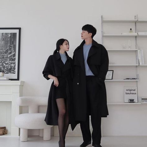 Modern Couple Outfits, Couple Outfits Korean, Korean Couple Outfits, Winter Outfit Ideas For Women, Summer Girl Aesthetic, Couple Outfits Matching, Baddie Clothes, Aesthetic Edgy, Aesthetic Baddie