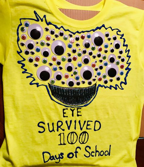 100 days of school, 100 days for boys, monster, googly eyes 100 Days Of School Ideas, 100 Day Of School, Google Eyes, Googly Eyes, 100 Days Of School, 100th Day, 100 Days, Kids Activities, School Design