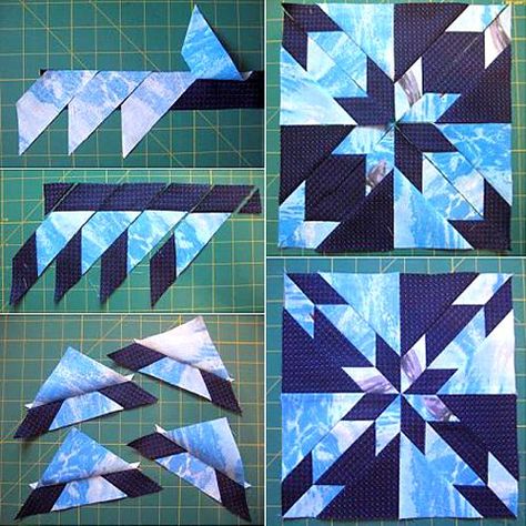 Hunter's Star Quilt BlockThis quilt pattern / tutorial is available for free... Full Post: Hunter's Star Quilt Block Square In Square Quilt, Quilt Shortcuts, Traditional Quilt Blocks, Hunters Star, Hunters Star Quilt, Quilt Star, White Quilts, Quilt Square Patterns, Star Quilt Blocks