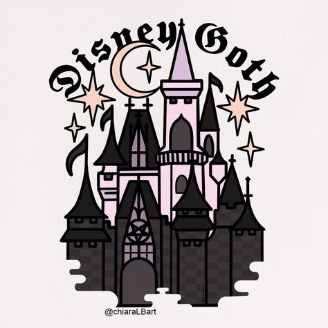 Goth Disney, Pretty When You Cry, Goth Aesthetic, Creepy Cute, Pastel Goth, Cute Icons, Drawing Inspiration, Be Still, Disneyland