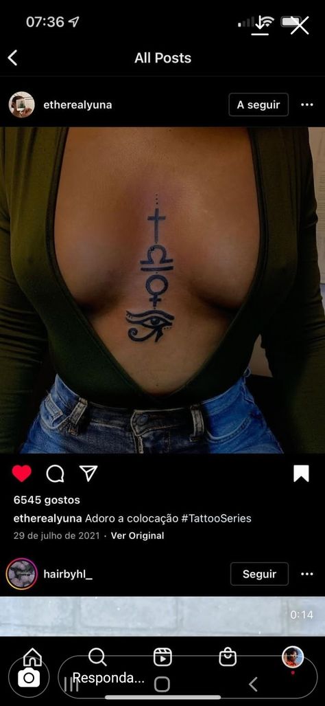 Spiritual Tattoos On Black Women, Tattoos For Libras, Taurus Tattoo Black Woman, Libra Tattoo Black Woman, Libra Sternum Tattoo, Libra Sign Tattoos Women, Middle Chest Tattoo Female Black, Libra Aesthetic Tattoo, Libra Spine Tattoo