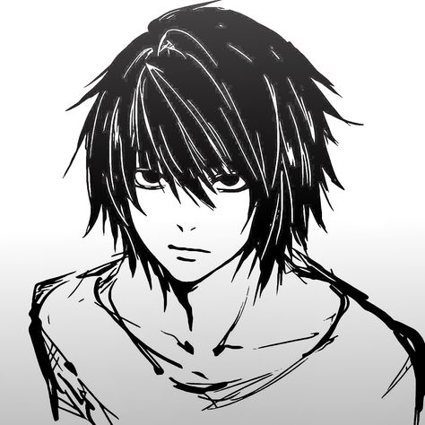 Pimple Inside Nose, L Ryuzaki, L Icon, Deat Note, L Lawliet, Anime Meme, X Reader, Pics Art, Drawing Reference Poses