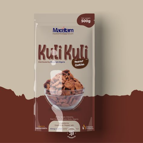 Kulikuli Flyer Design, Chilli Powder Packaging Design, Package Redesign, Peanut Cookies, Port Harcourt, Packaging Product, Packaging Designs, Allergies, Packaging Design