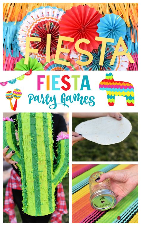 Mexican Themed Party Games-If you need fun Fiesta party games, these are a huge hit! Minute to win it type games that are perfect for any fiesta party. #fiesta #fiestapartygames #partygames #party Pinata Alternative, Fiesta Party Games, Mexican Games, Fiesta Games, Fiesta Themed Party, Mexican Themed Party, Mexico Party, Mexican Fiesta Party, Fiesta Birthday Party