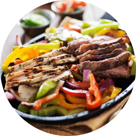 Chicken And Steak Fajitas, Chi Chi's, Steak Fajita Recipe, Fajita Marinade, Sauteed Peppers And Onions, Beef Fajitas, Sauteed Peppers, Chicken Fajita Recipe, Chunky Salsa