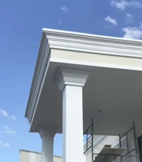 Corniche Design, Parapet Design, House Pillar Design, Portico Design, Cornice Design, Detail Arsitektur, House Outer Design, House Roof Design, House Balcony Design