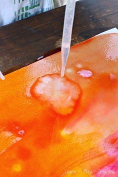 Erupting baking soda paint - combining art and science with one simple paint… Ice Chalk, Baking Soda Paint, Scientific Art, Simple Paint, Stormy Clouds, Paint Recipe, Art And, Chemical Reaction, Art Instructions