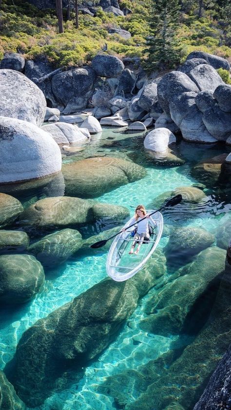 Check out this super unique clear kayak experience in Lake Tahoe shared by @jessswandering on #steller.  #LakeTahoeTravel #LakeTahoeVacation #ThingsToDoInLakeTahoe Dream Travel Destinations, Vacation Places, Beautiful Places To Travel, Beautiful Places To Visit, Travel Inspo, Lake Tahoe, Travel Aesthetic, Vacation Spots, Dream Vacations