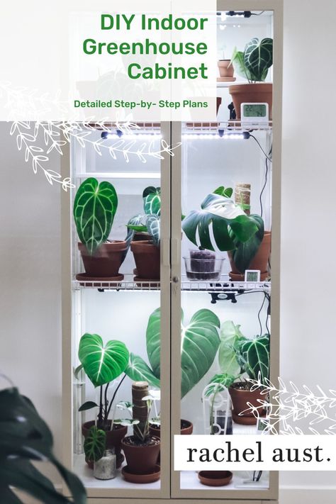 As one of my lockdown projects I wanted to build one of these Ikea Milsbo cabinets. Learn step-by-step the plans I used to assemble this DIY indoor greenhouse, including the supplies and materials you will need, what plants to house in your greenhouse cabinet, and how to set up your IKEA greenhouse cabinet from the humidity, lighting, fan and more. Read more to learn how to build your own indoor greenhouse. Ikea Green Cabinet, Diy Ikea Plant Cabinet, Diy Ikea Greenhouse, Diy Cabinet Greenhouse, Humidity Cabinet For Plants, Ikea Milsbo Cabinet Hack, Indoor Garden Greenhouse, Ikea Green House Cabinet, Ikea Milsbo Greenhouse Cabinet