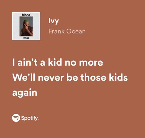 Senior Quotes Music, Senior Quotes Frank Ocean, Song Yearbook Quotes, Graduation Lyrics Quotes, Grad Quotes Song Lyrics, Senior Quote Lyrics, Senior Song Quotes, Senior Quote Song Lyrics, Frank Ocean Senior Quote