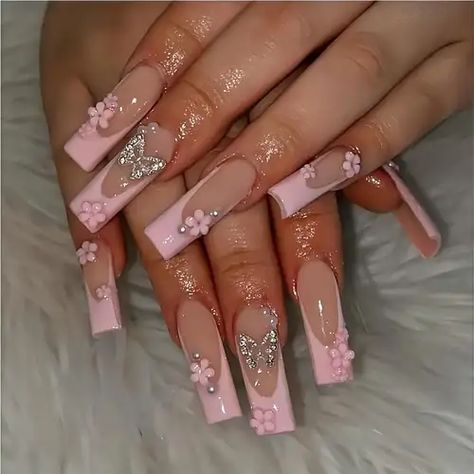 Nagel Tips, Nail Type, Manicure Diy, Fake Nails With Glue, Nail Forms, Diamond Nails, False Nail, Rhinestone Designs, Diy Manicure