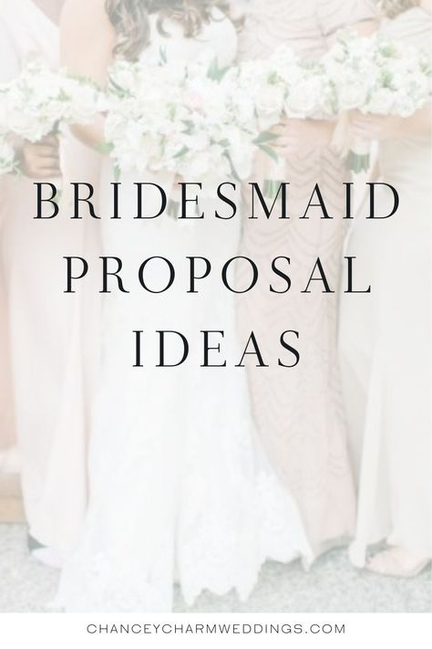 Are you ready to say "Will you be my bridesmaid?" The Chancey Charm Team is sharing some fun and unique bridesmaid proposal ideas. Choose one from the list or create a thoughtful gift basket for a bridesmaid. #bridesmaidproposalideas Will You Br My Bridesmaid Ideas, Will You Be My Bridesmaid Ideas, Unique Bridesmaid Proposal Ideas, Unique Bridesmaid Proposal, Bridesmaid Proposal Ideas, Wedding Planning Printables, Proposal Candles, Unique Bridesmaid, Wedding Week