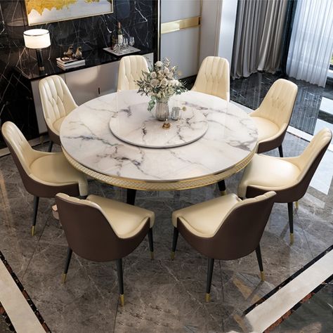 Round Marble Dining Table, Modern Dining Table Set, Luxury Dining Table, Marble Dining Table, Luxury Marble, Restaurant Tables, Marble Dining, Luxury Dining, Dining Table Marble