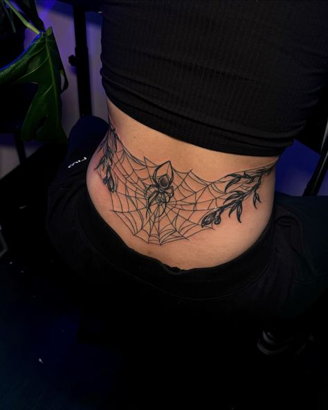 She wanted a spider web lower back piece and I thought it would be so cute if we made it hang between two branches how they do in the wild and she loved the idea 🕸️ 🕷️Dm to book! 🌿🧚‍♀️ #tattooshop #tattooartist #tattoo #tattooflash #tattooideas #tattooart #latattoo #latattooartist #latattoos #latattooshop #explorepage #explorepage✨ #femaletattooartist #flashdesign #losangelestattooartist #latattooartist #losangeles #tattooartistla #losangelesthingstodo #losangelestattoos #tattooartistla #tat... Los Angeles Tattoo, Spider Web Tattoo, La Tattoo, Web Tattoo, Flash Design, Cute Little Tattoos, Female Tattoo Artists, Back Piece, Little Tattoos